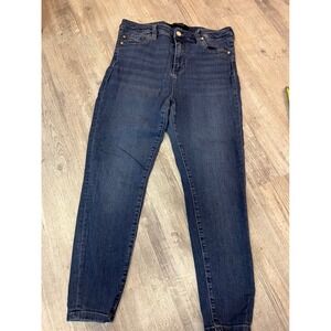 Liverpool Los Angeles High Rise Ankle Jeans Dark Wash Petite 12/31 Skinny Blue